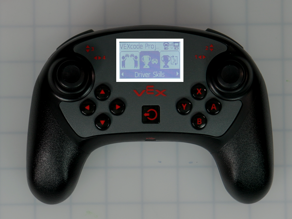 The Competition menu showing the Driver skills icon selected and highlighted on the screen.