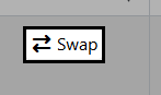 The Swap button, marked with a two-arrow icon, displayed next to a registered team.