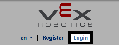 Highlight in the top right of the screen on the word Login.