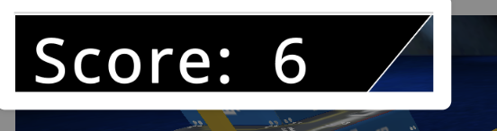 A close up of the upper left corner of the Practice window where it reads Score and shows 6 points.