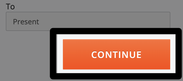 Orange continue button highlighted.